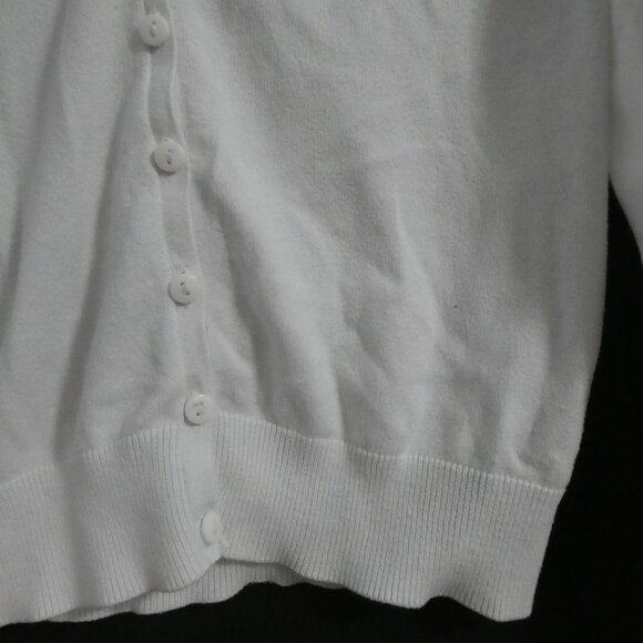 H&M | size 8 | White Button-Up Cardigan - Picture 8 of 16